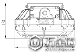 BZD1501-led防爆燈尺寸